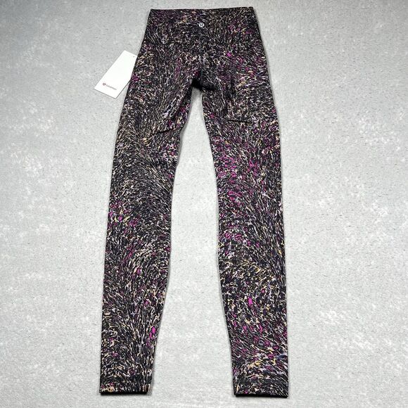 Lululemon Wunder Train Leggings Size 4 Topography Multi High-Rise Athleisure - Picture 8 of 13